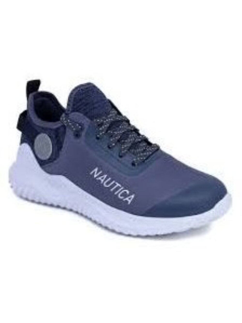 Nautica Athletic Mesh Lace-Up Sneakers Navy White Soles Mens US Size 10